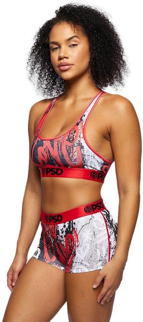 PSD Women's Love Drip Sports Bra, Red, S - Image 2