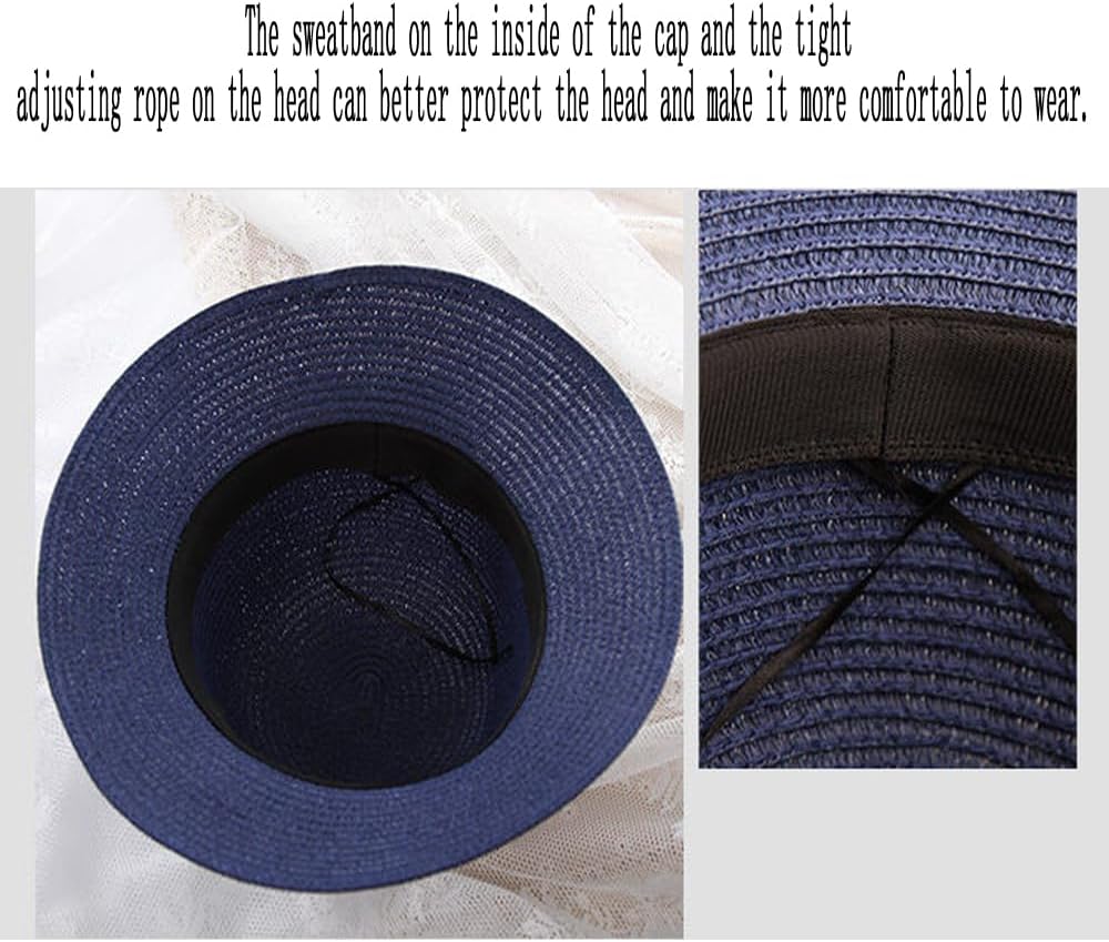 Little Girl Kids Foldable UV Protection Bowknot Wide Brim Floppy Beach Sun Visor Hats Breathable Summer Straw Hat