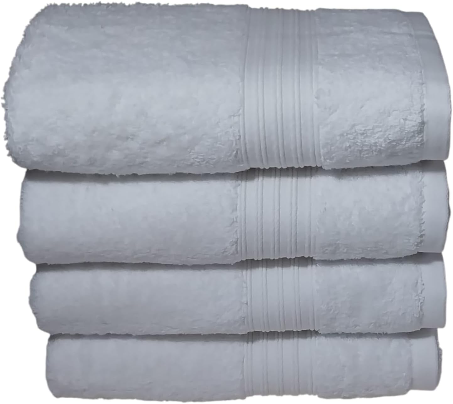 100% Turkish Cotton Extra Large (20 x 40 inch)Hand Towel Set of 4,for SPA,Gym,Hammam,Fitness and Sport,Oversized, XL, Large, Huge Big Size Hand Towel, Premium Class, Luxury Hotel Series (white, 4)