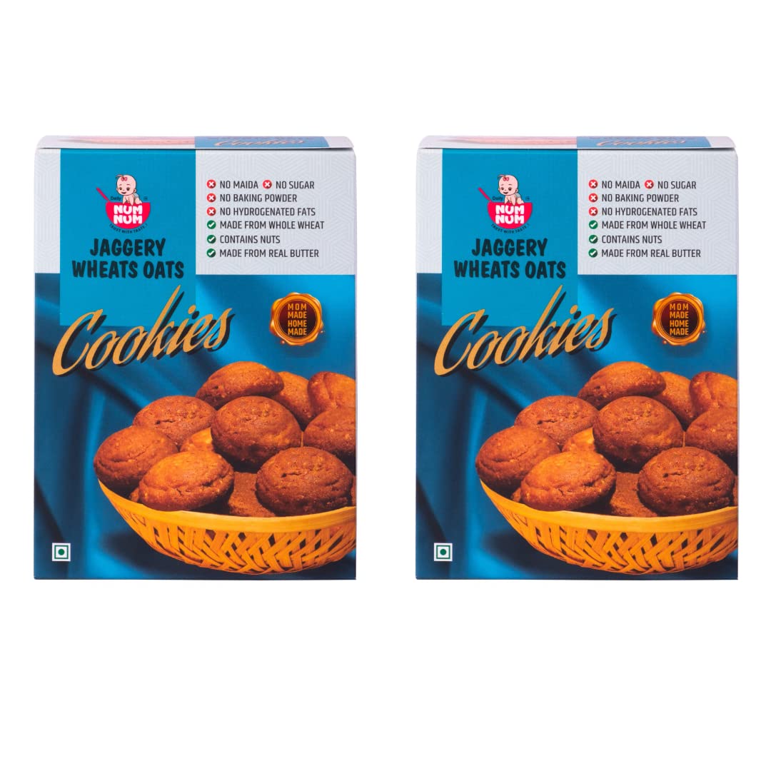 daily NUM NUM - Jaggery Wheat Oats Cookies | Whole Wheat and Oats | Sugar Free Cookies/Biscuits | For Baby kids & Adults, 150 Gms *2 | 300 Gms (B0BVZT2ZKC) Amazon Price History, Amazon Price Tracker