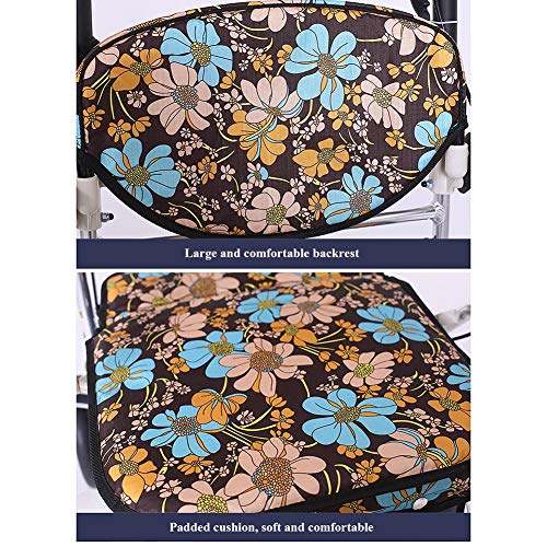 Einkaufstrolley Klappbar Vierradwanderer, Einkaufswagen, Faltbare Tragbare Wanderer, Hochverstellbarer, EIN-Touch-Falten – Bild 8