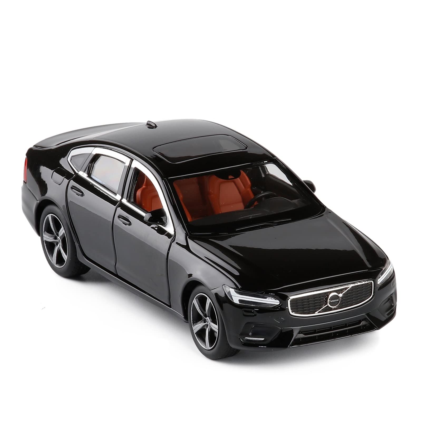Model Vehicles for Volvo S90 Six-Door Shock-Absorbing Steering Alloy Car Model Decoration Toy Car Model 1:32