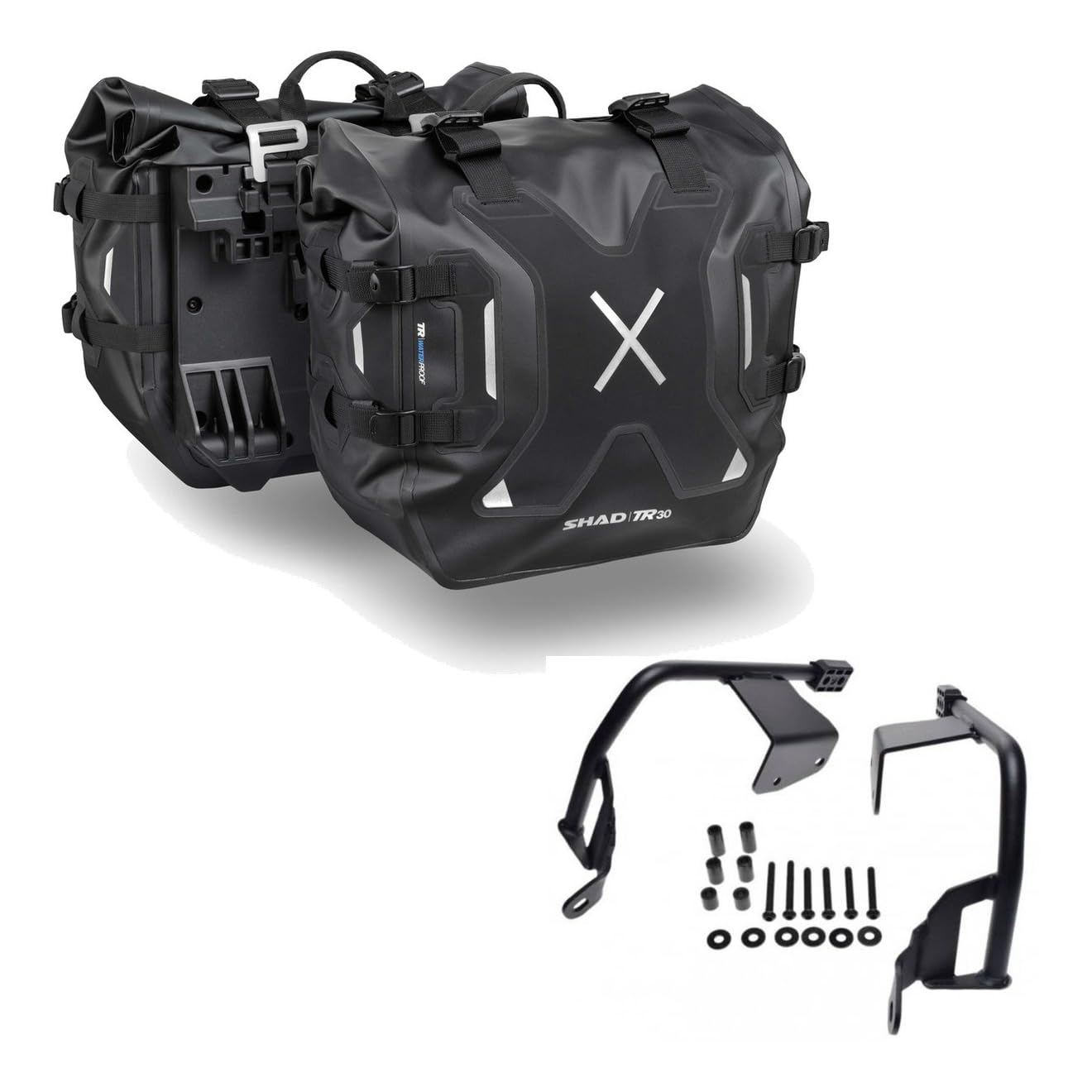 Alforjas Tr30 + Herraje 3P Compatible con Adventure 1090 R/Classic 2017-2019 1290 Super Adventure S 2014-2020 1290 Super Adventure R/T 2014-2020 1190 Adventure/R 2014-2016 1050 Adventure 2014-2016