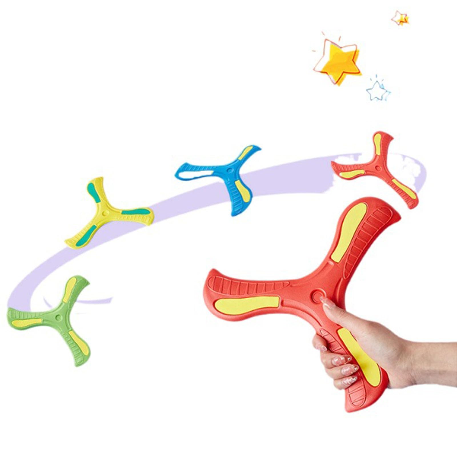 Rebellious Giocattoli per bambini all'aperto Boomerang giocattoli genitori bambino gioco interattivo all'aperto vacanze sport stress sollievo giocattolo regalo di festa per bambini morbidi boomerang
