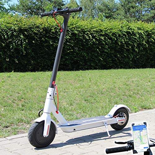 Smartway Elektro Scooter 500 W Escooter mit APP & Bluetooth Roller Elektroroller Faltbar Aluminium E-Scooter (Weiss)