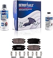 Vista 23 de Detroit Axle - Pastillas de freno para Pontiac Grand Prix 2005-2008, Buick LaCrosse Allure 2005-2009, pastillas de freno de cerámica con repuesto
