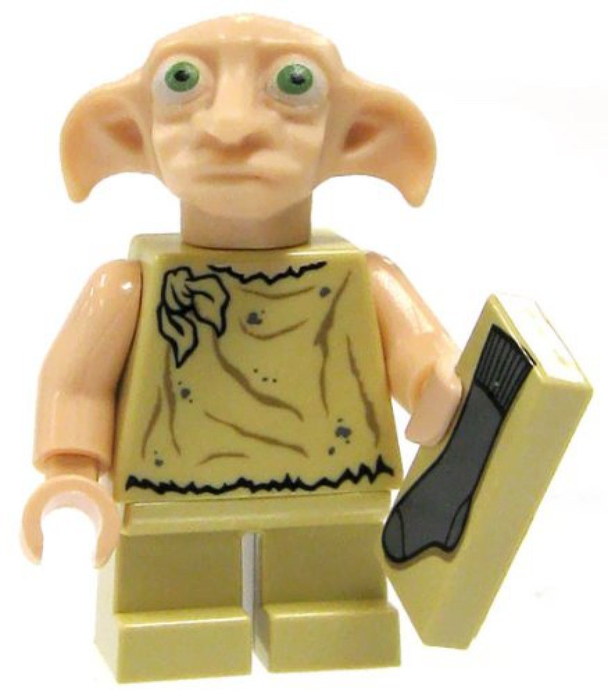 Lego Harry Potter Dobby Minifigure with Sock