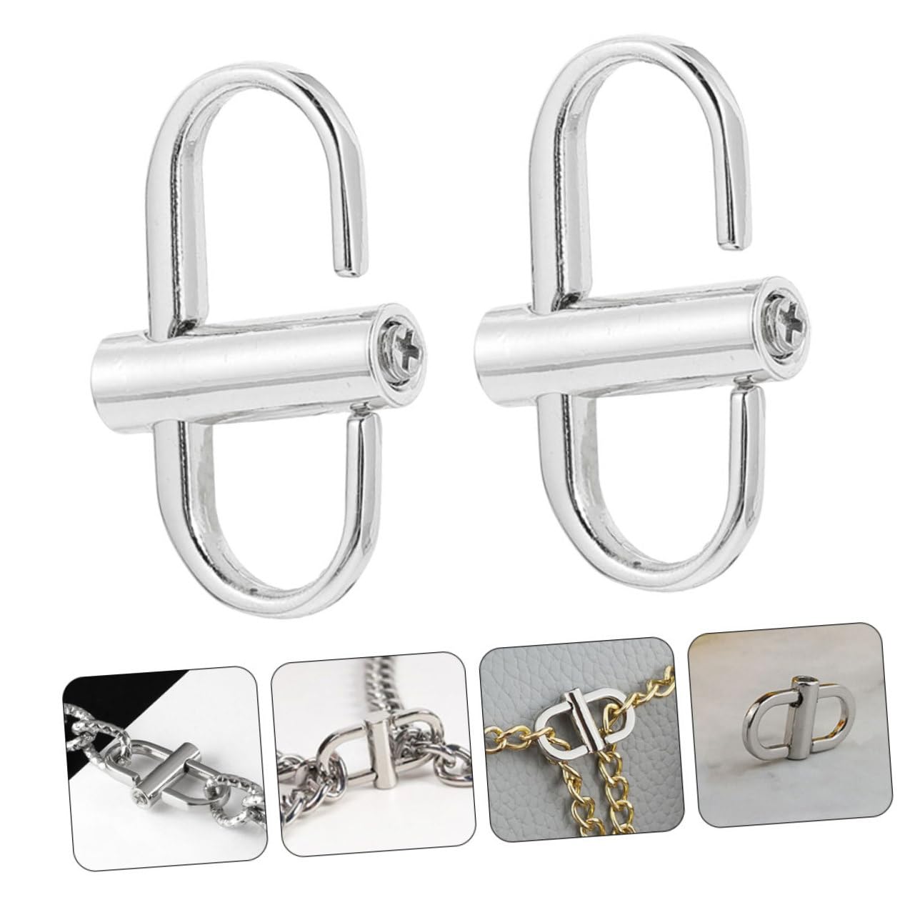 12 fibbie di regolazione della catena, fibbie di regolazione fai da te, fibbie multiuso, fibbie per cinture portatili, accessori per borse, piccole fibbie fai da te