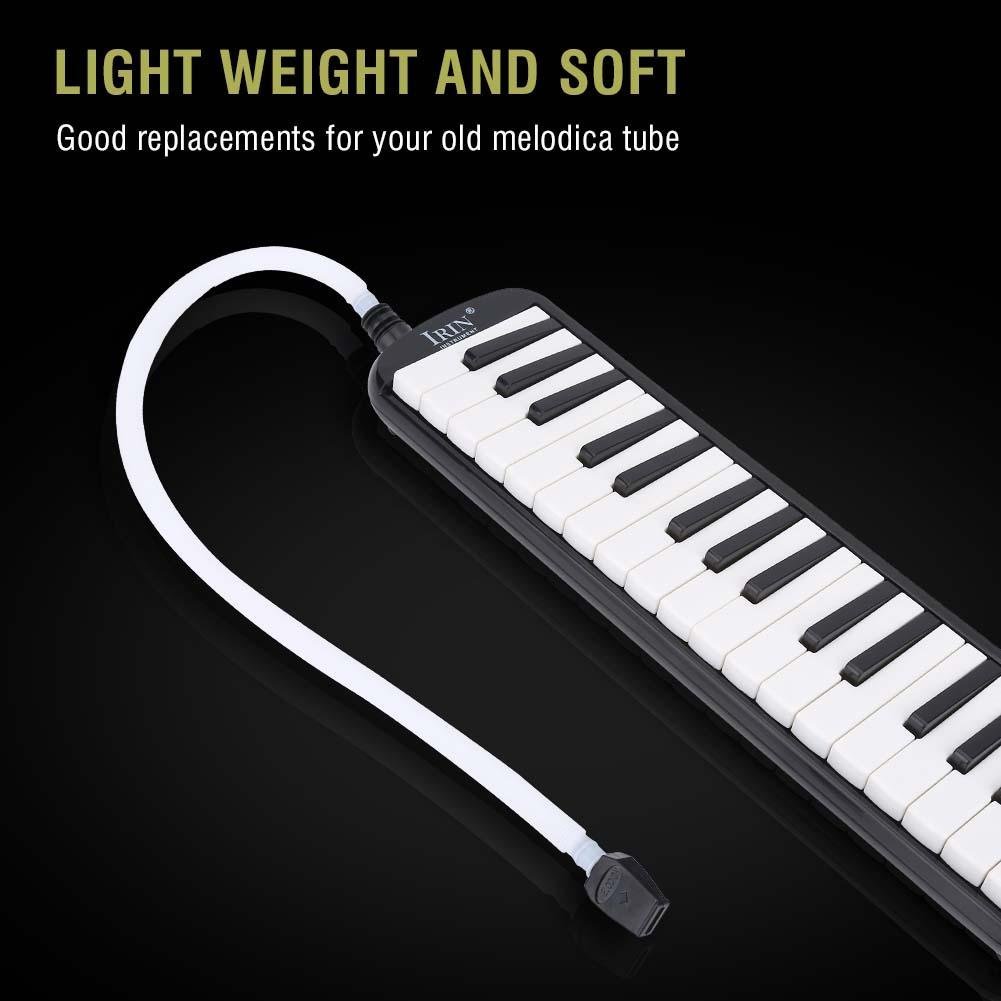 Melodica Tube en plastique flexible de 57 cm de long avec embouchure noire Pièce de rechange pour instrument