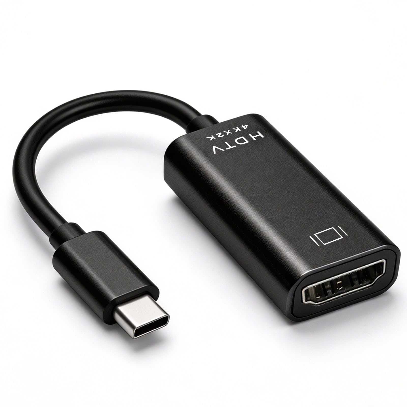 Adattatore USB C HDMI, 4K@30Hz Type c to HDMI, Compatibile con Desktop, Smartphone, Laptop, Tablet, iPhone 16Pro/16Pro Max/16/15, Samsung Galaxy S/Note, Dell XPS Windows, iOS, Android