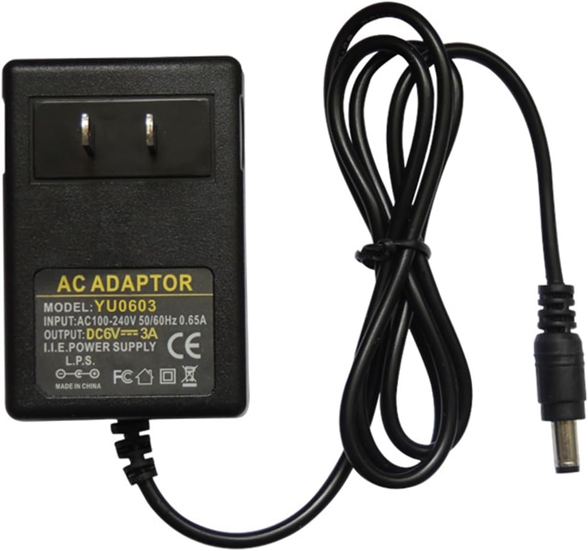 6V3A Switching Power Supply Adapter Plug-in Wall Type 6V3000mA DC Power Supply with overcurrent Short Circuit Protection