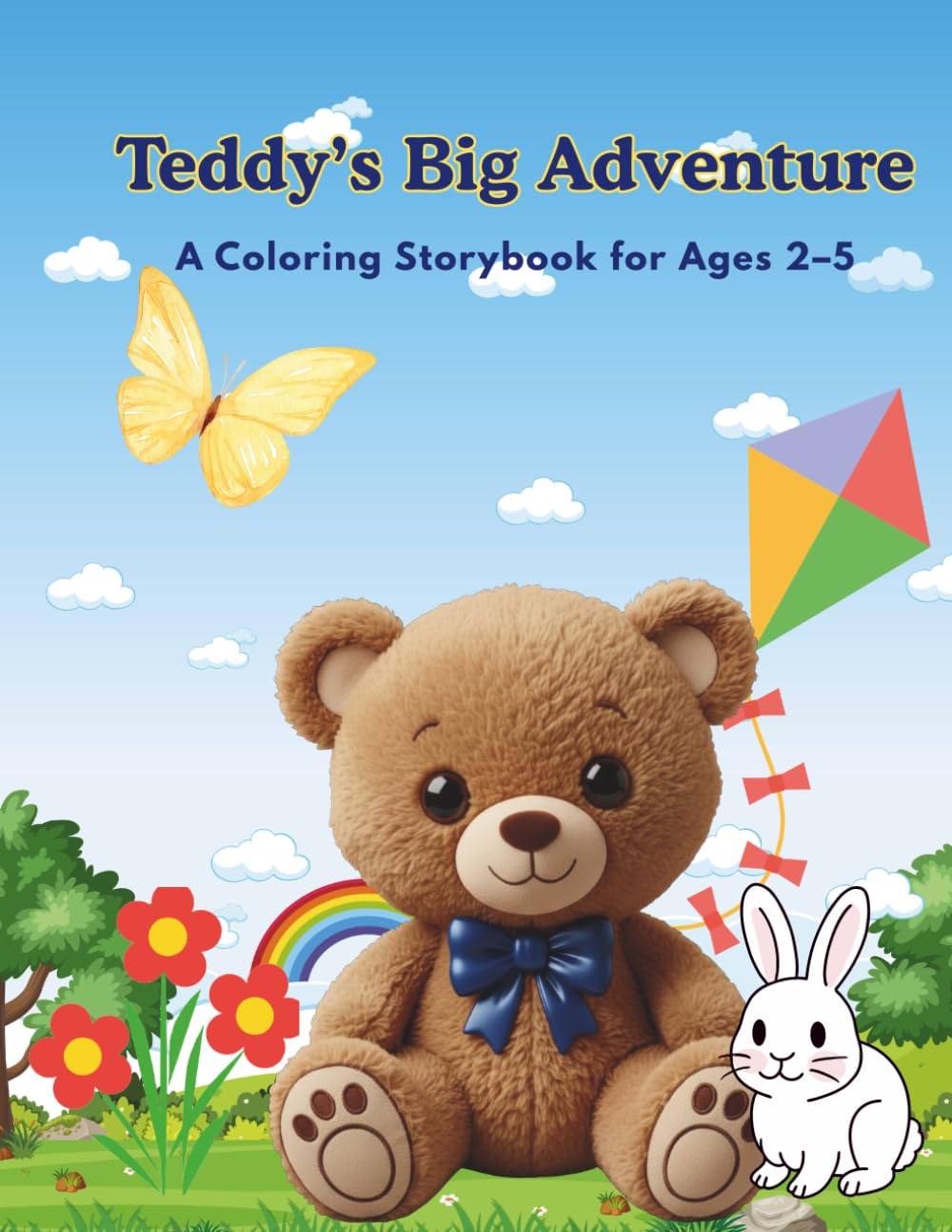 Teddy's Big Adventure: A Coloring Storybook for Ages 2–5