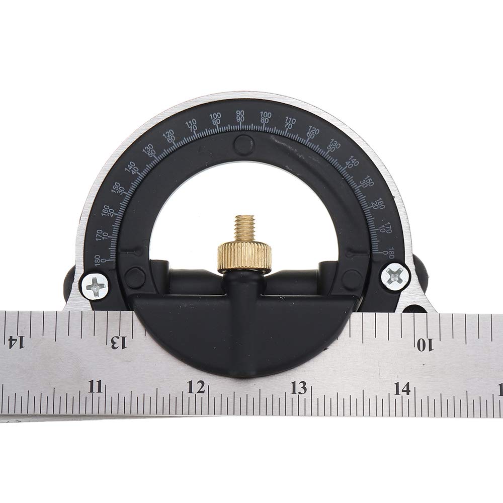 300 mm/600 mm multifunción combinación de ángulo cuadrado de alta precisión transportador carpintero herramienta de medición – 300 mm
