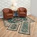 Achim Home Furnishings Capri 3-Piece Rug Set, Rose Garden