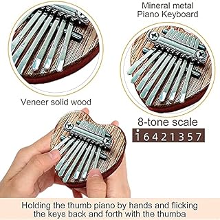 Thumb piano doigt portable doigt piano kalimba don d’instrument de musique for débutants kalimba thumb piano ours… - Les Beatles, Paul McCartney, John Lennon, RIngo Starr, George Harrison Thumb piano doigt portable doigt piano kalimba don d'instrument de musique for débutants kalimba thumb piano ours… – Image 3