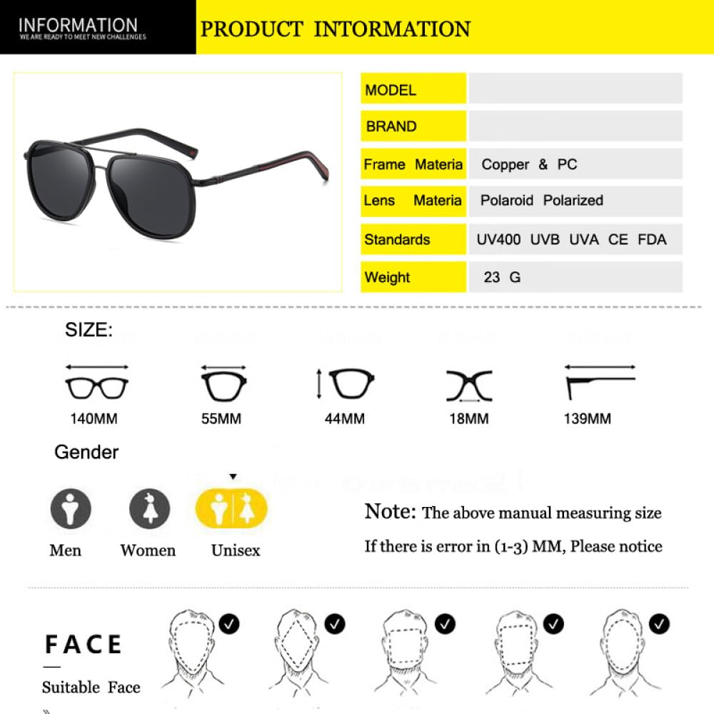 Gafas de sol de lujo para hombre, gafas de sol para conducir, gafas de sol masculinas, gafas de sol clásicas grises para viajes y pesca, UV400