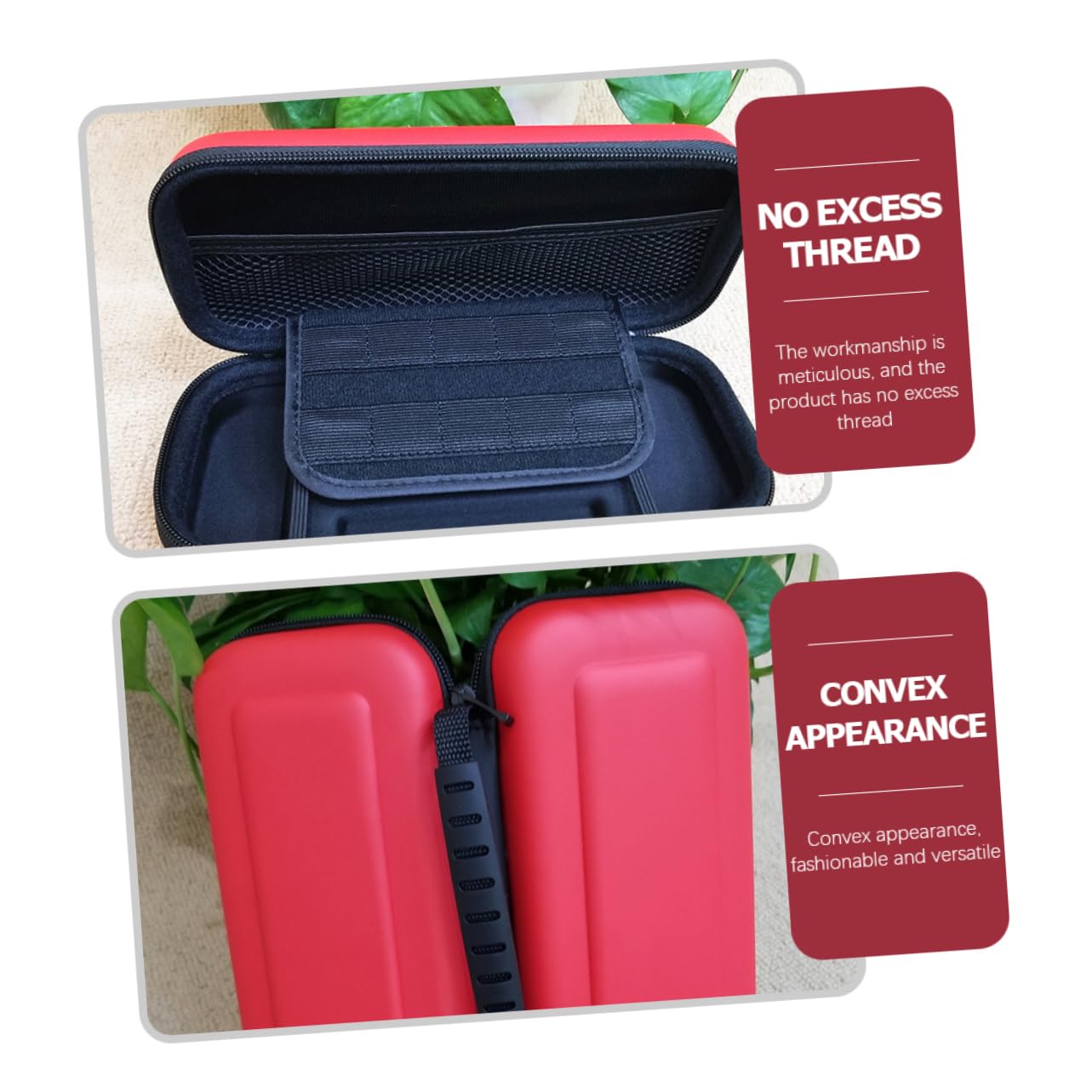 NUOBESTY Game Console Carry Case for Shockproof Pouch with Slot Storage Durable PU Material Comfortable Non Slip for Travel and Gaming Accessories