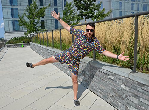 Zesties Male Romper (Extra Small, Confetti)