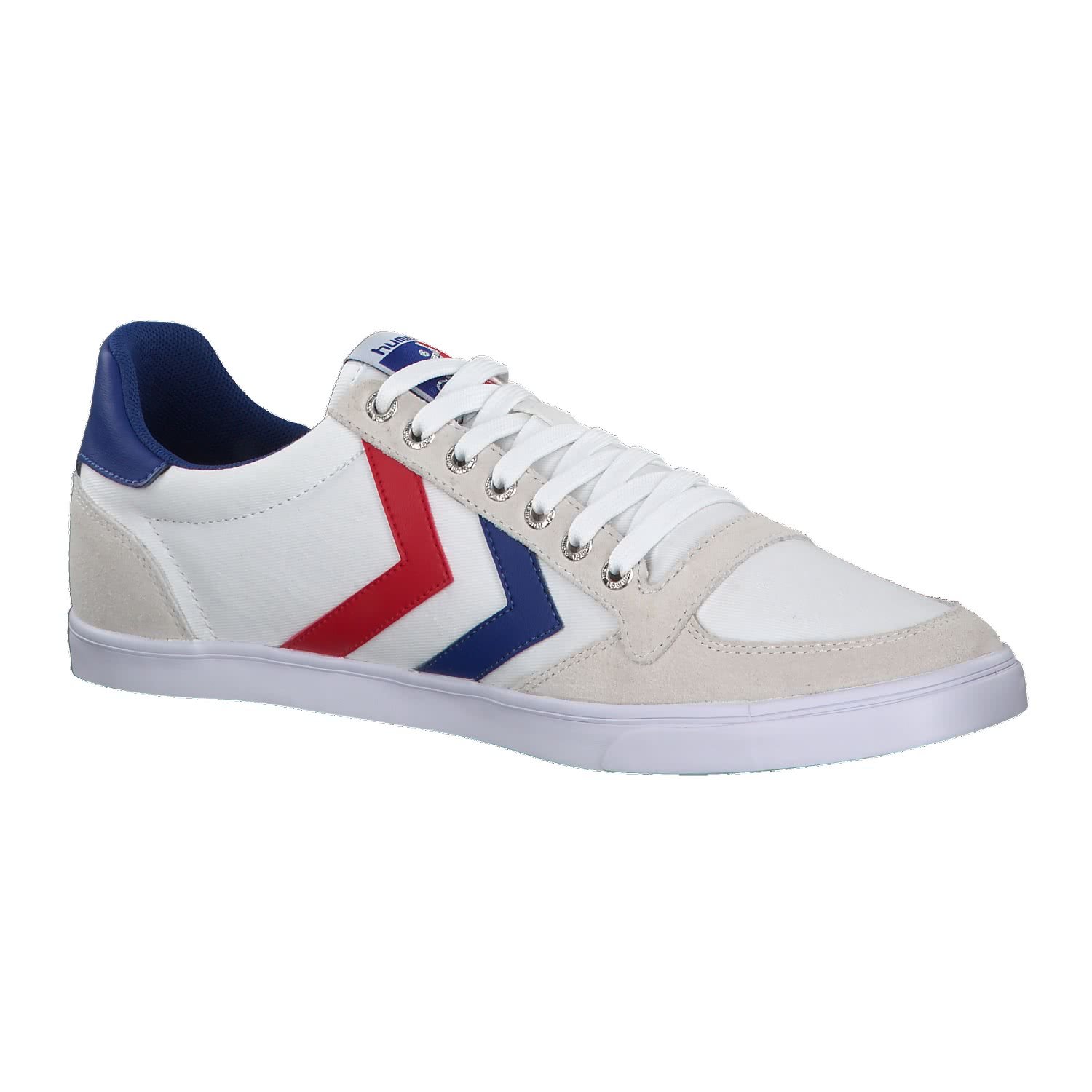 hummel Unisex Slimmer Stadil Low Sneaker, White, Size 44