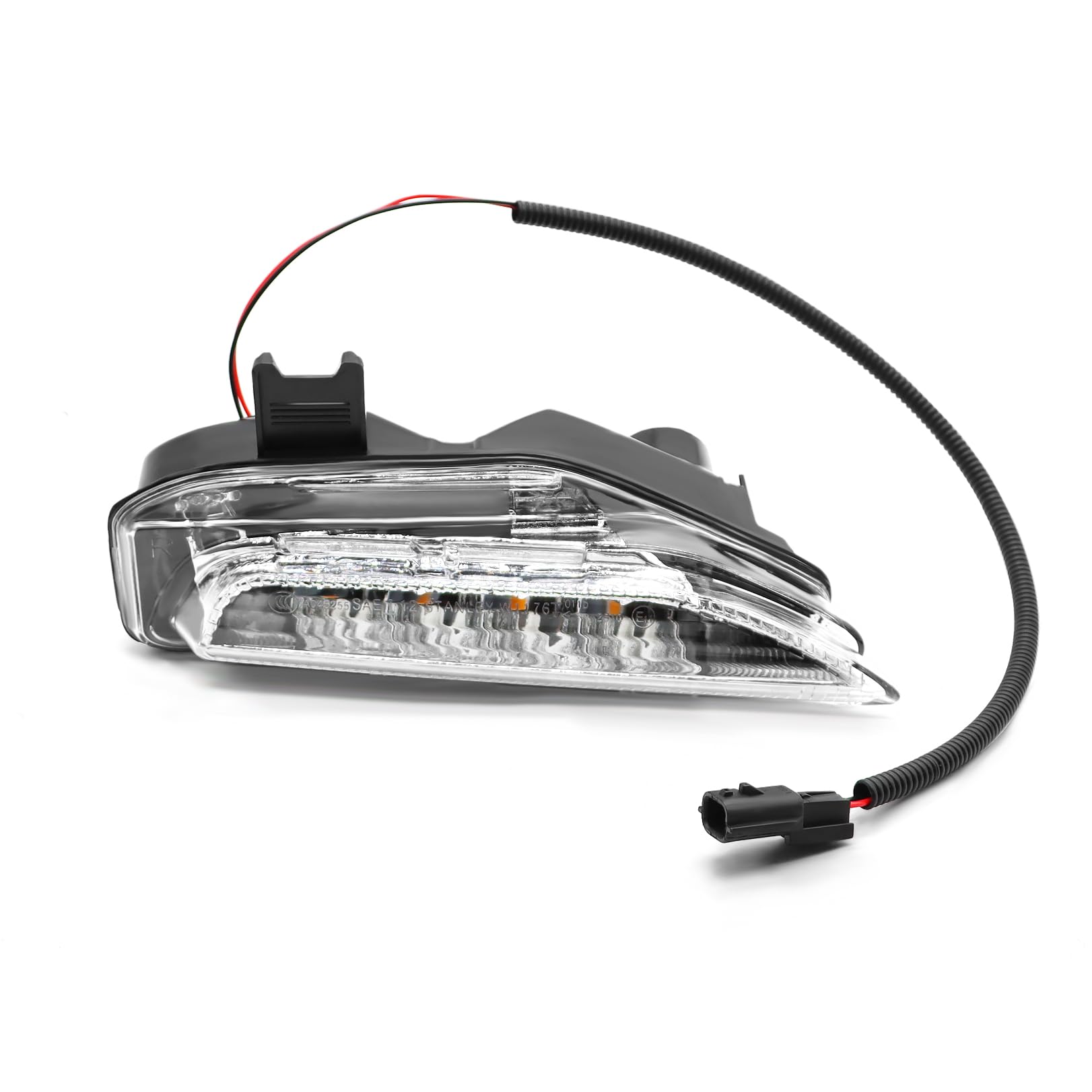 Front Right Bumper Lamp Compatible with Q50 2014-2020 W/DRL Fog Lamp Sequential Turn Signal Light Passenger Side 261304GA0A