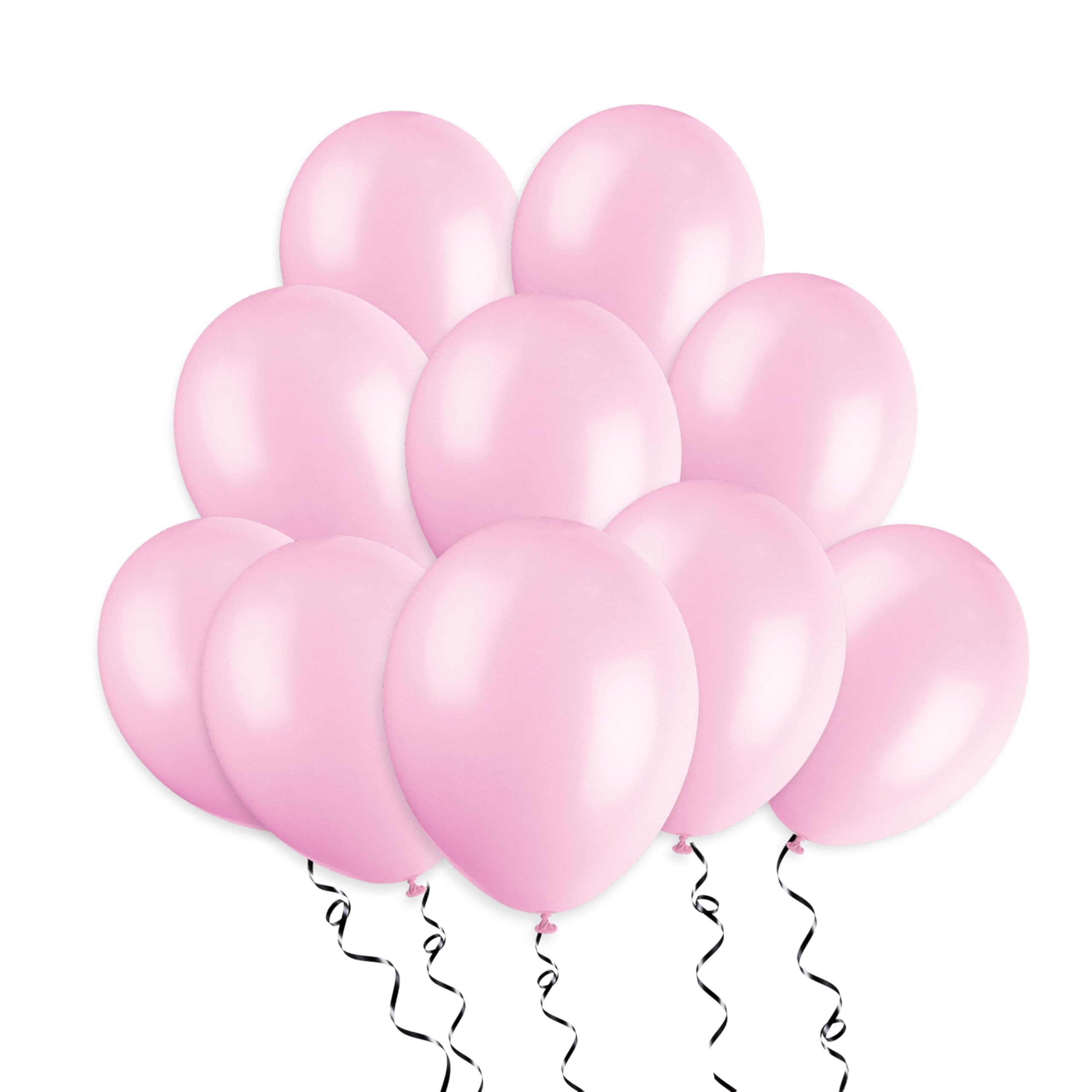 Powder Pink Premium Latex Balloons (30cm) Pack of 10 - Party Decorations for Celebrations and Events