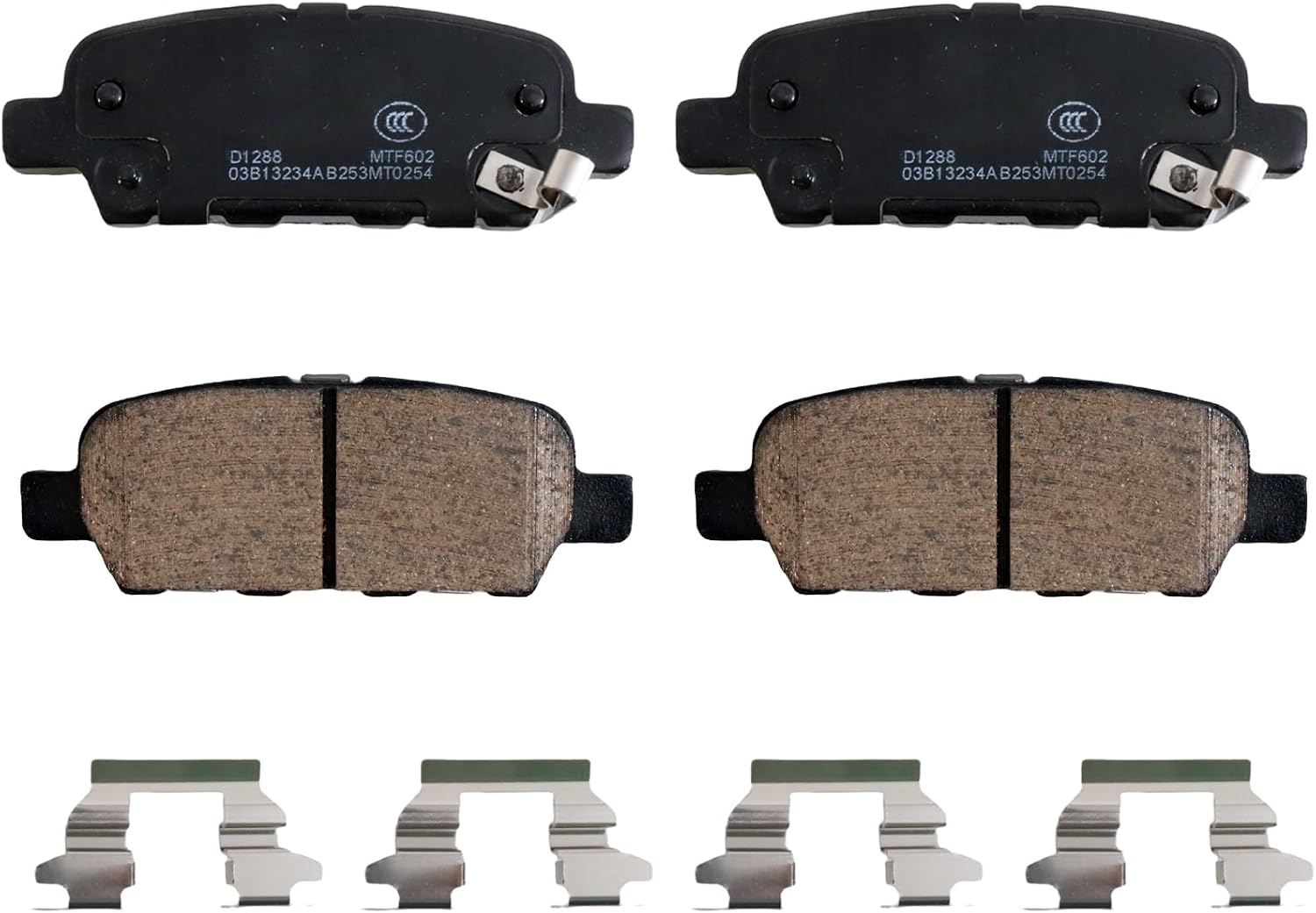 Complete Set Of Rear Ceramic Brake Pads For Nissan & Infiniti – Fits Altima, Rogue, Maxima, G37, Q50 & More 5 thumbnail image