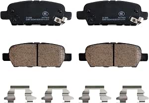 FRAXLE Rear Ceramic Brake Pads For Nissan Altima, Rogue, Maxima, Murano, Sentra, Infiniti G35/G37, Q50 – With Hardware & Brake Fluid - View #2