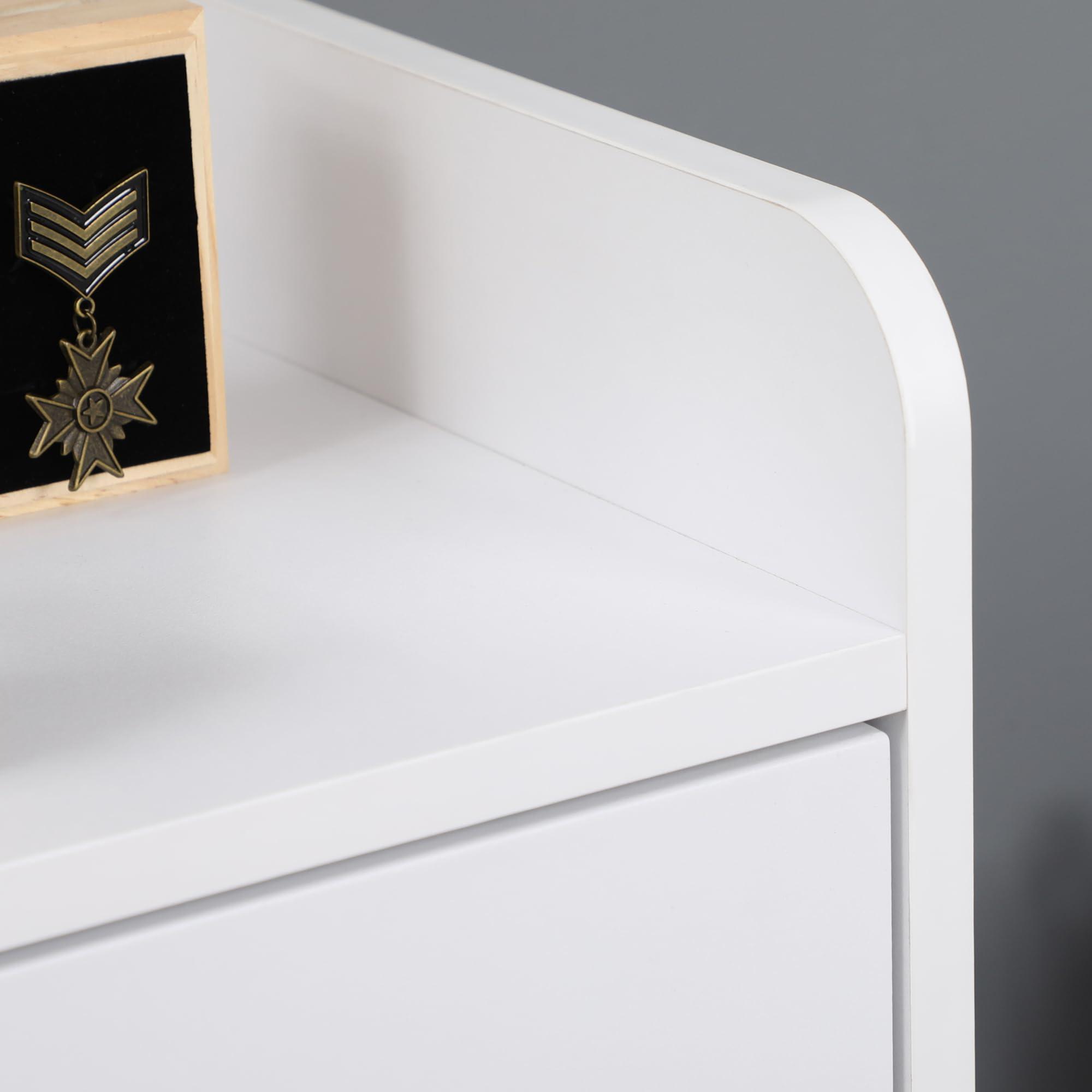 HOMCOM Vitrina de Salón Estantería Puertas de Vidrio 60x30x116 cm Blanco | Librería, Estante Ajustable, Bisagras de Cierre Suave, para Estudio Oficina Dormitorio
