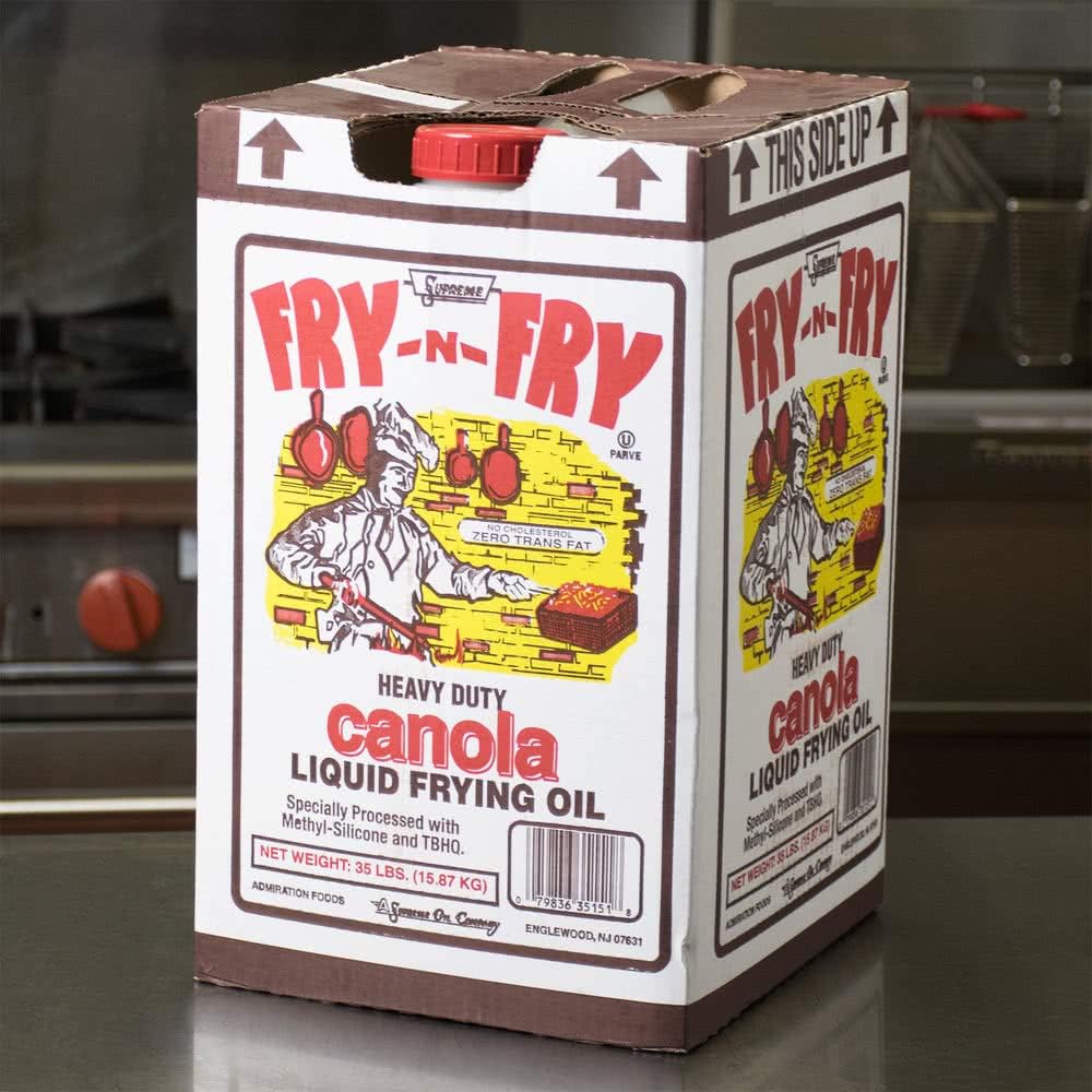 Fry-n-fry Heavy Duty Canola Liquid Frying Oil, 35 Pound