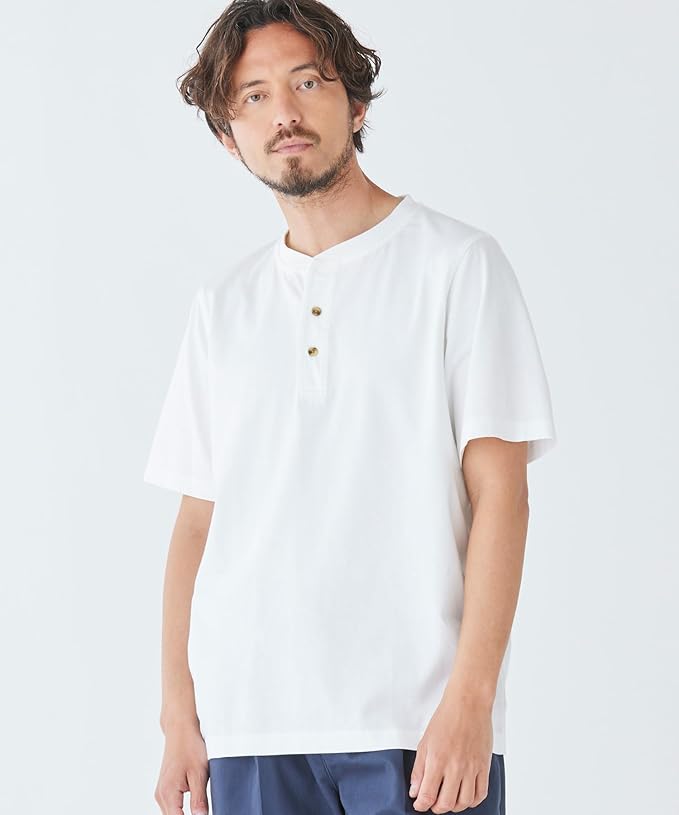 L.L.ビーン / メンズ ケアフリー・アンシュリンカブル 半袖T ヘンリー