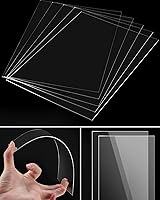 Vista 4 de 120 hojas acrílicas de 0.039 in de grosor de 5 x 7 pulgadas, para proyectos de manualidades, marco de fotos, proyectos de reemplazo de vidrio