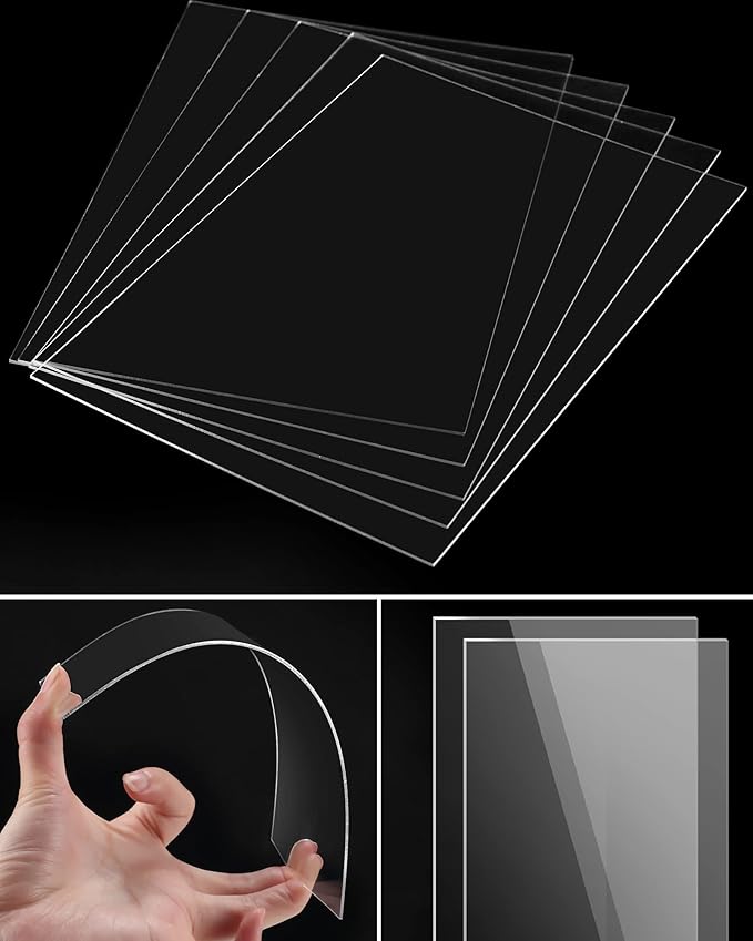120 Piezas 1mm Láminas Acrílicas 5x7 Pulgadas para Manualidades miniatura 4