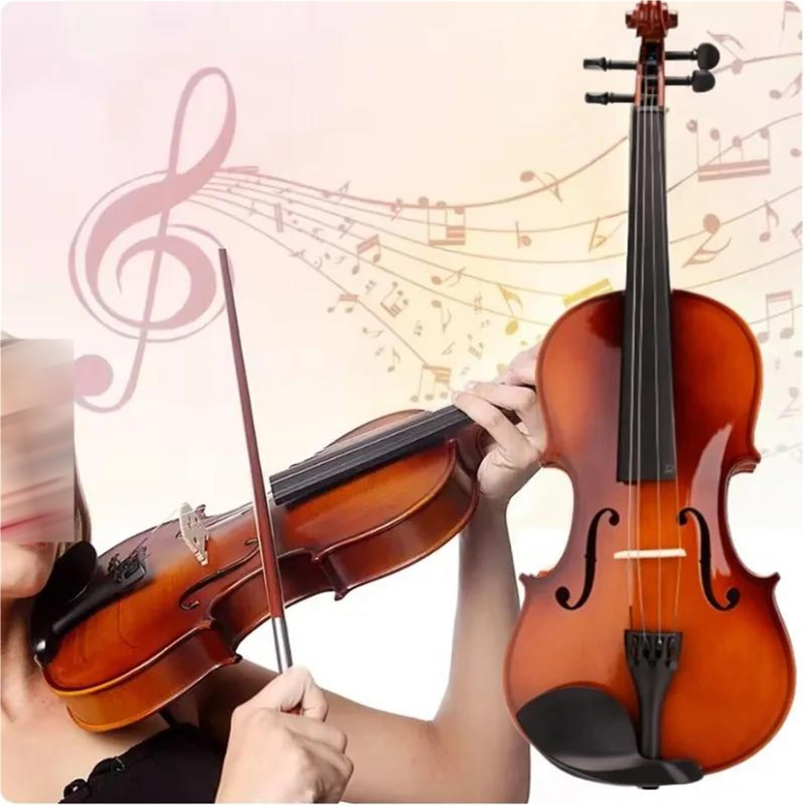 Violino Acustico 4/4 Realizzato A Mano Violino Principianti | Adatto sia ai principianti che ai professionisti