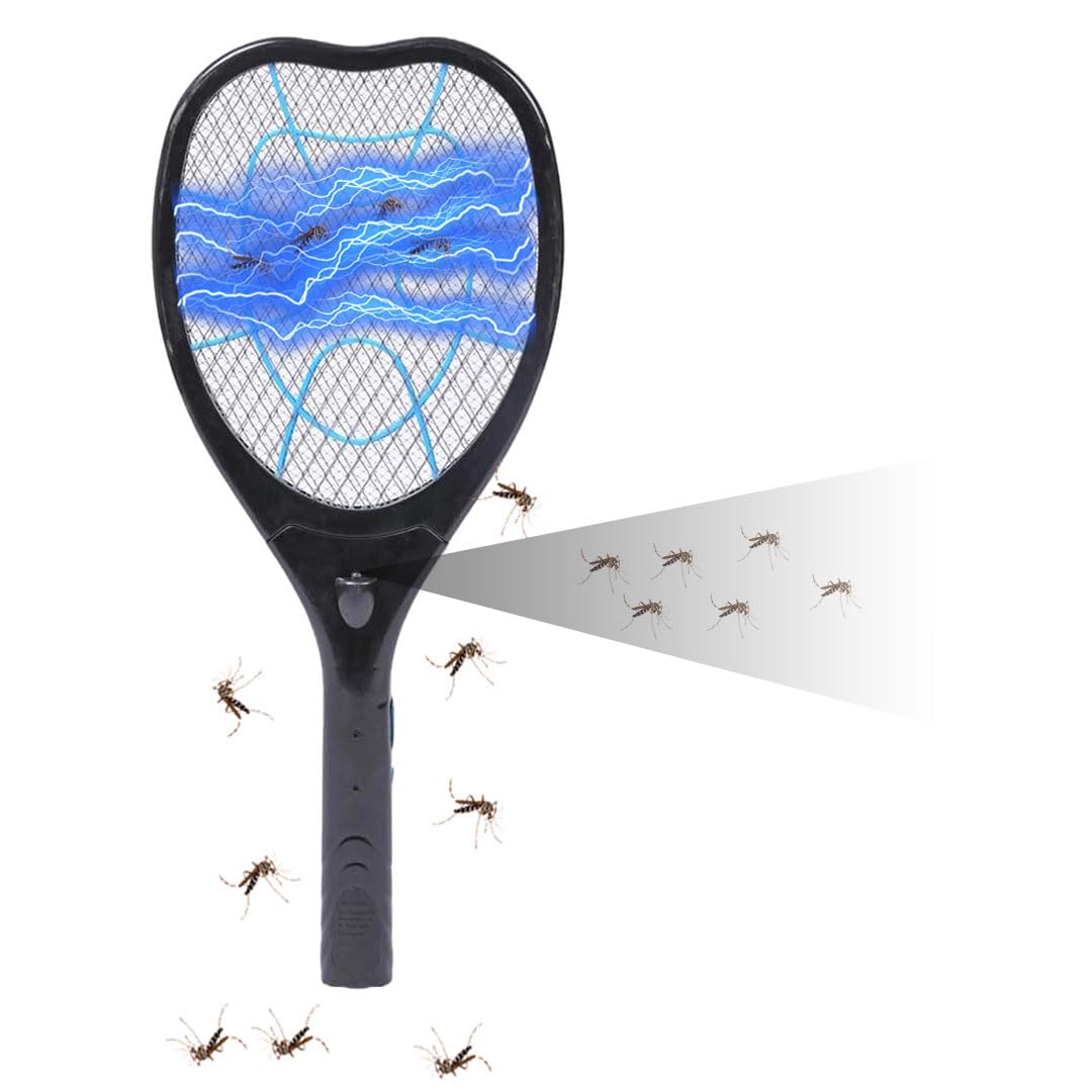 fizzytech Anti Mosquito Racquet, Rechargeable Insect Killer Bat with Bright LED Racquet Ideal for Bedroom, Kidsroom and Studyroom (Black) (B0D94JTFRK) Amazon Price History, Amazon Price Tracker
