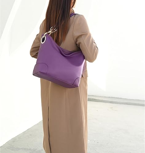 Miniatura 3 de MKF - Monederos Hobo para mujer bolso de cuero sintético suave holgado bolso de hombro Hobo para mujer bolsillo de moda con asa superior Juego de