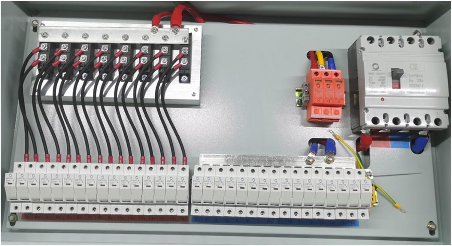 PULME solar combiner box WSDB-PV16/1 16 input 1 output 1000V Solar PV Phtovoltaic Combiner Box with diode for solar panel system