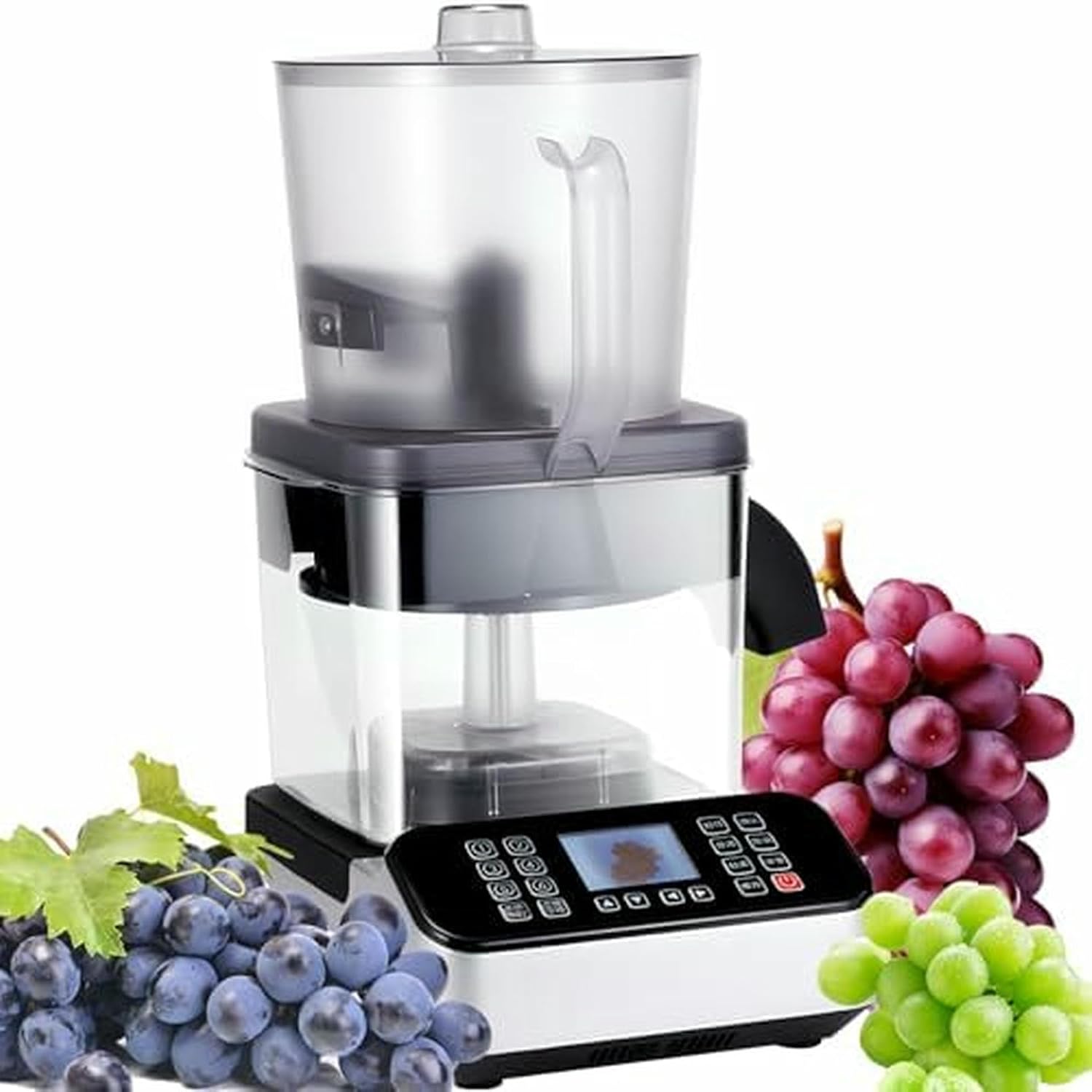 Commercial Electric Grape Peeler, 2500W Auto Rotating with 6 Adjustable Speeds, Ideal for Cherry Tomato and Milk Tea Shops