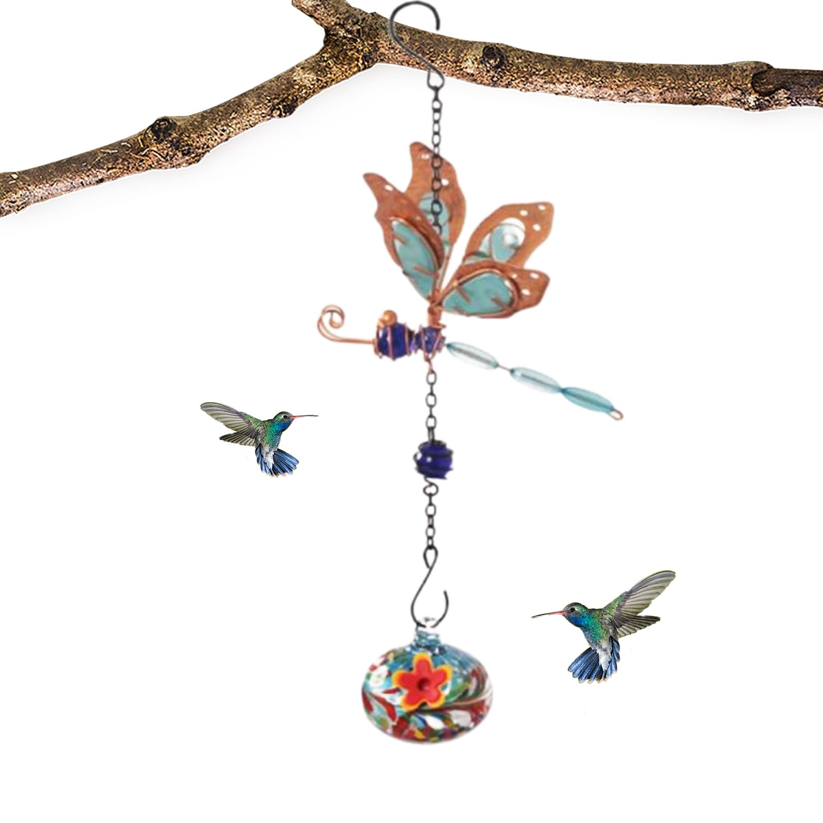 Mangeoire à colibri musicale décorative pour jardin et extérieur