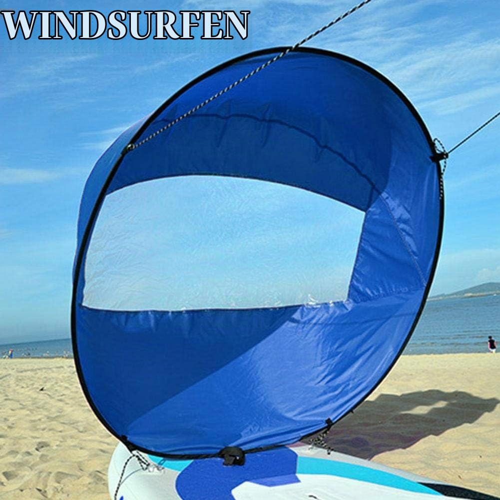 42 '' Windpaddel gegen den Wind Instant-Popup Kajak Segel, Kajak Wind Segel, Tragbar Kanus Popup Downwind Segel Kit Kajak Zubehör Für Schlauchboote Kajaks Kanus Einfaches Setup Mit Tragetasche