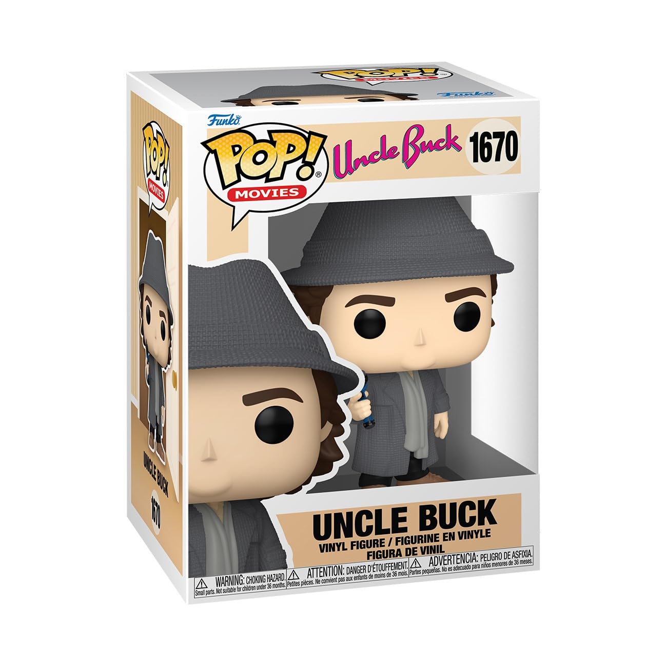 Funko Pop! Movies: Uncle Buck, Buck, Keychain Novelty Keyring, Collectable Mini Figure, Stocking Filler, Gift Idea