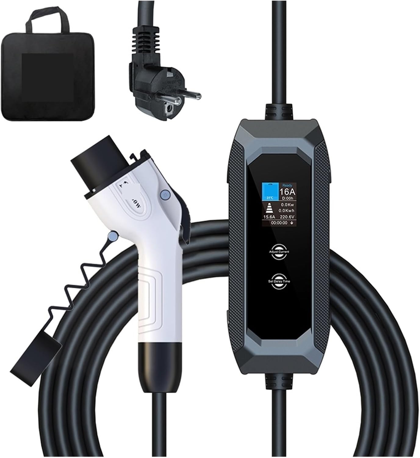 EQBVZZRD Portable EV Charger and carrying bag