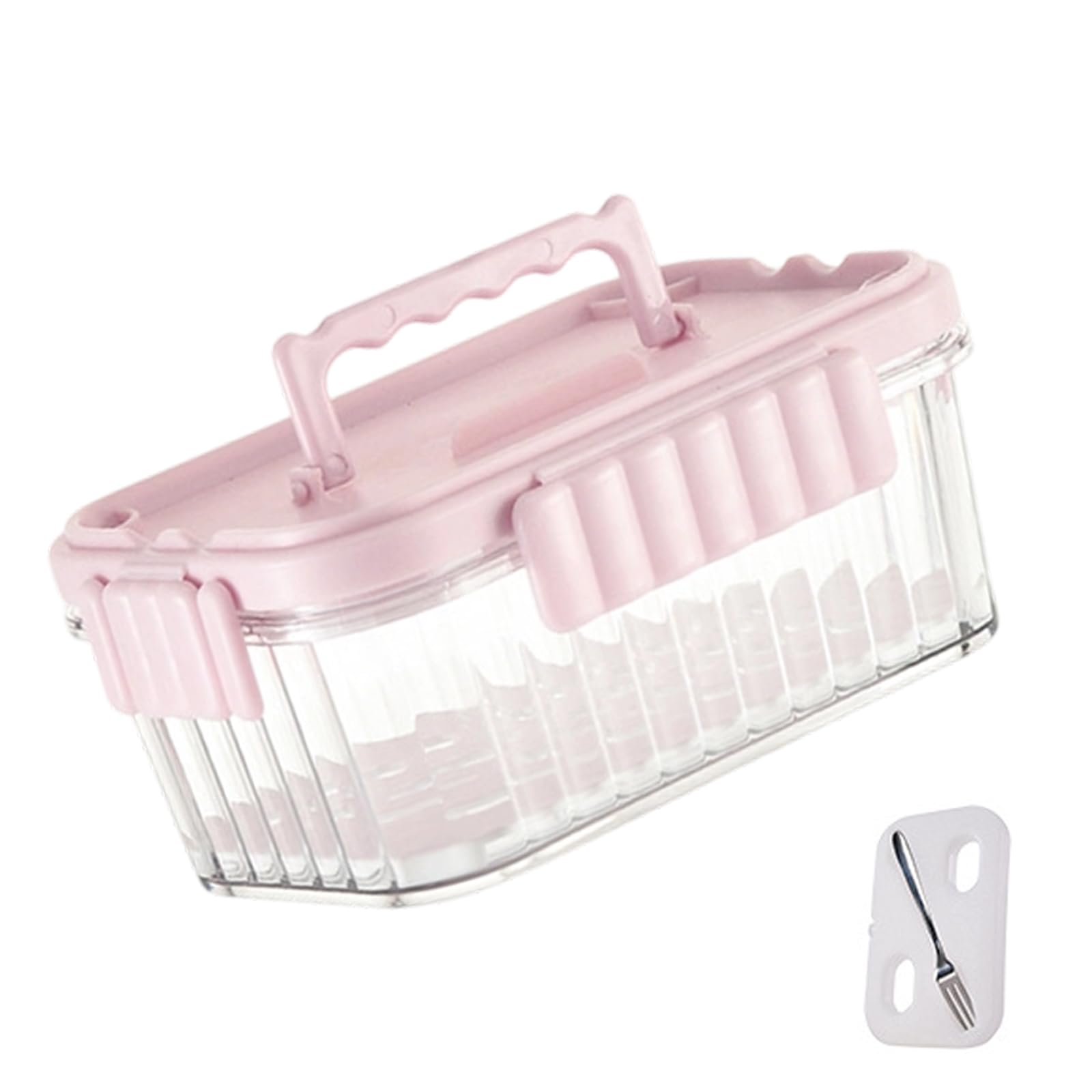 Xinsheinelry Stackable Insulated Lunch Holder Portable Food Storage Box for Camping Hiking Meal Preparation Container See Through Refrigerator for Camping