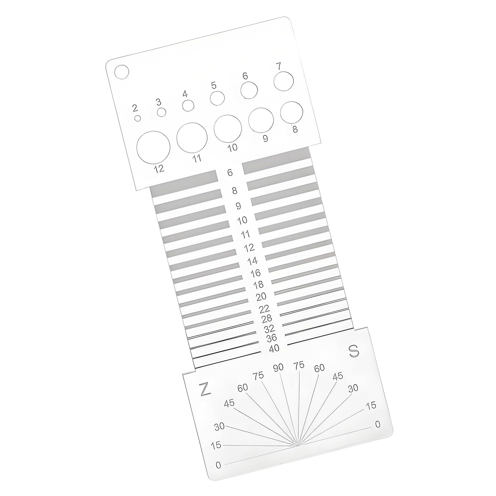 Professional Sewing Gauges Clear Acrylic Ruler with Accurate Marking Accuracy Measuring Ruler