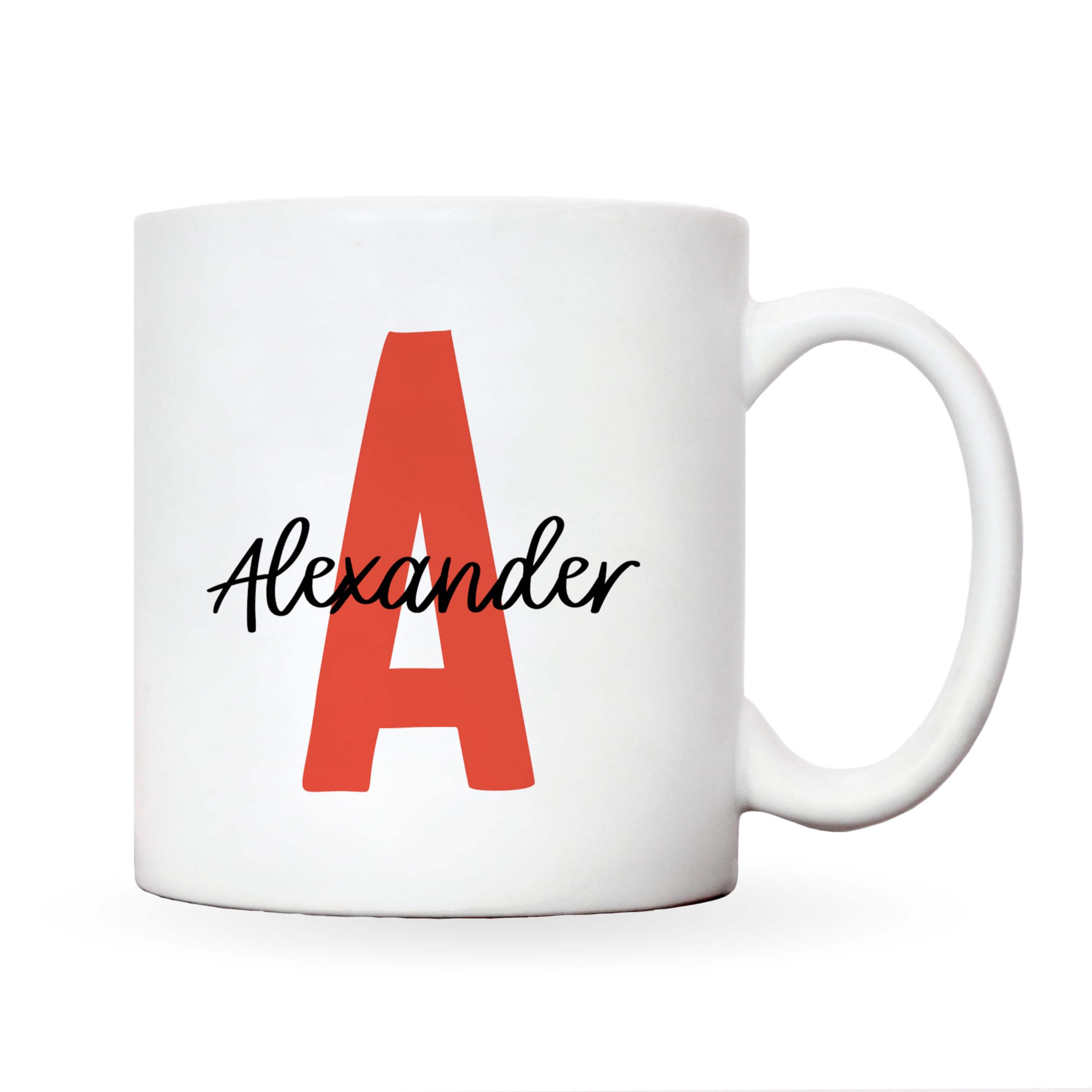 Personalised Mug with Name and Initial, Personalised Gifts for Women Coffee Mug Coffee Cup, customised Gifts, Mugs for Women, Coffee Mugs, Personalised Gifts for Girls (Red) — image 1