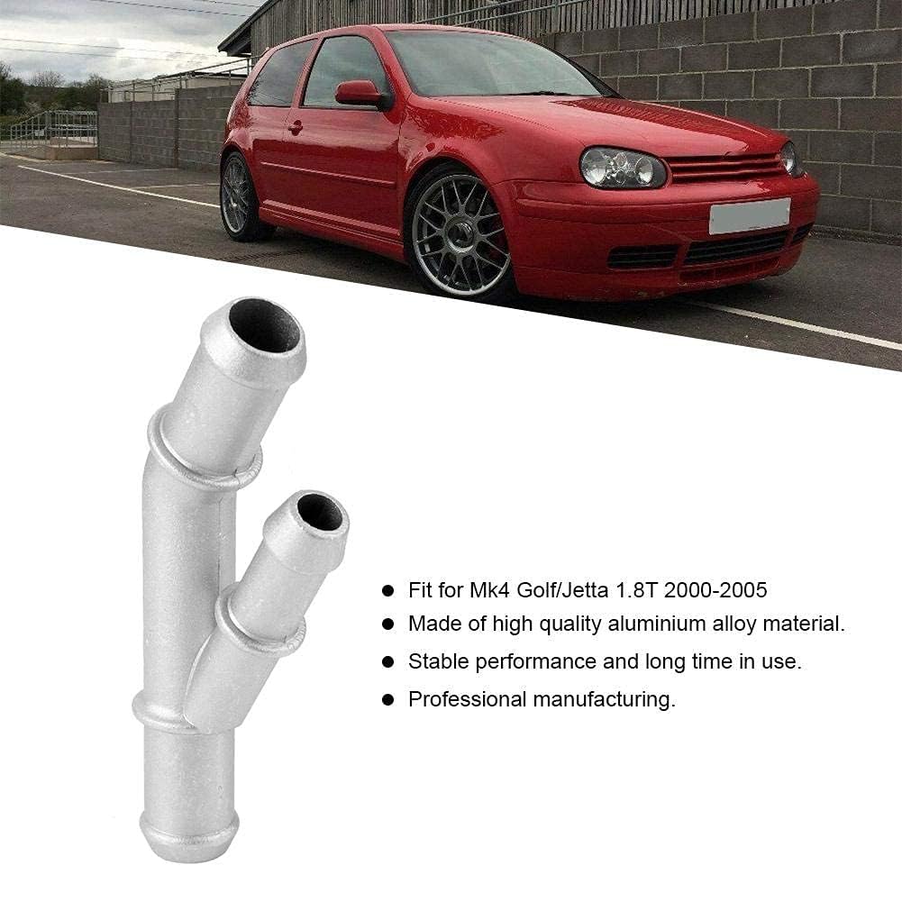 Kołnierz Y płynu chłodzącego, OE: 1J0121087E Adapter do rurki płynu chłodzącego z odlewanego aluminium Kołnierz Y Pasuje do 1.8T 2000-2005