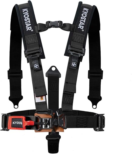 Kyostar 5 point Racing Harness Set Series Latch and Link Black