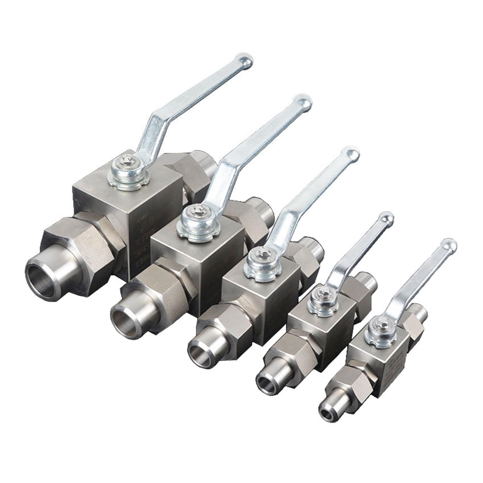 1PCS geschweißter Kugelhahn DN6-25 Edelstahl stumpfgeschweißter hydraulischer Kugelhahn for Erdgasleitungen(1/2")