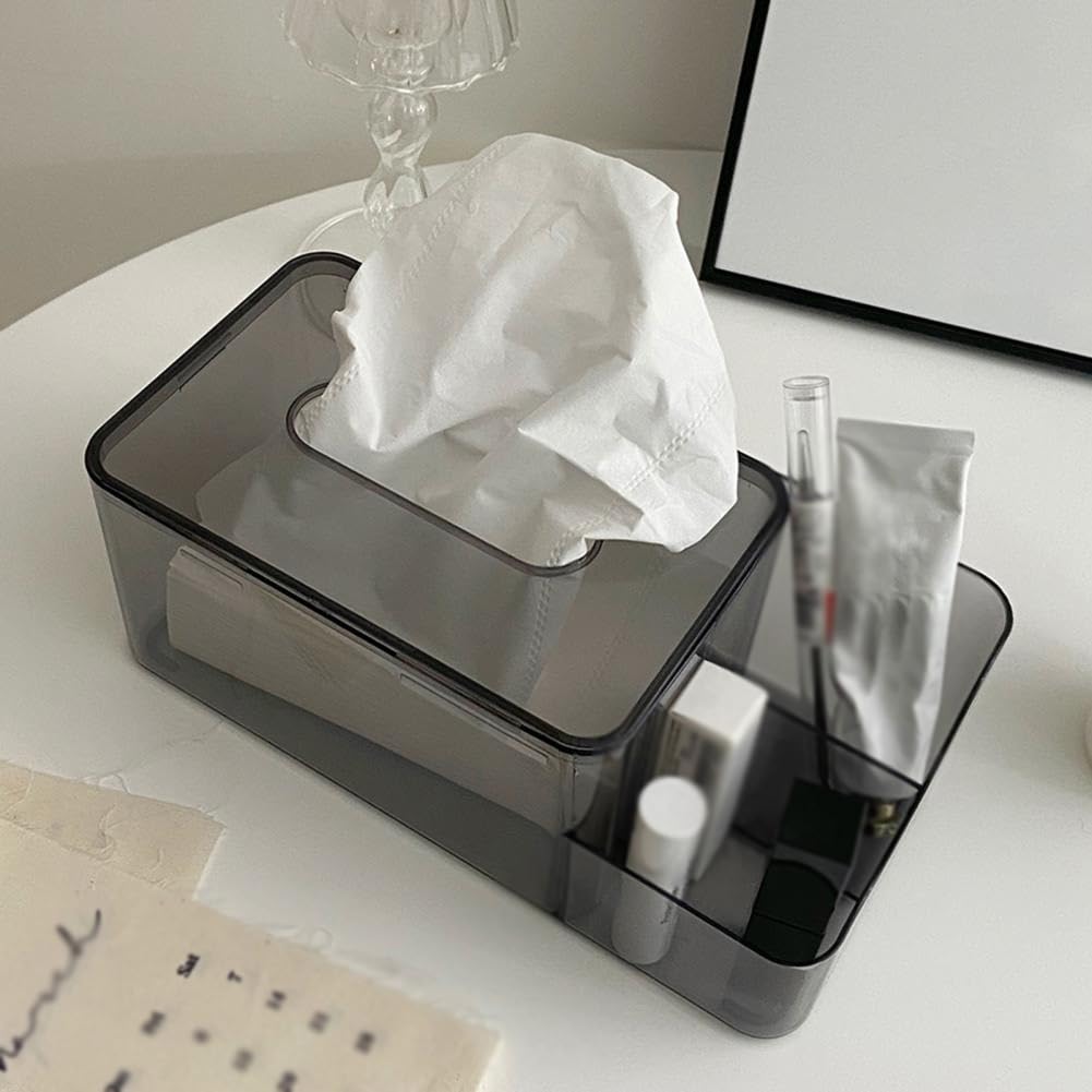 Amazon.com: LIUZH Tissue Holder Transparent Visible 2 Compartment