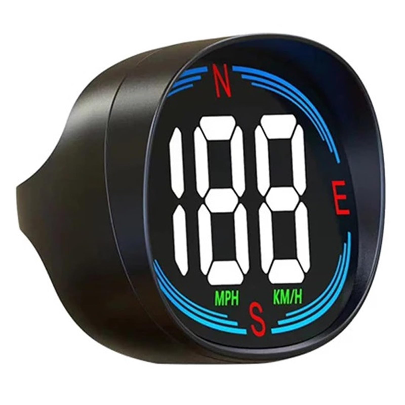 H2 Coche HUD GPS Head-Up Display Velocímetro Digital KMH MPH USB Plug And Play Brújula De Alarma De Exceso De Velocidad para todos los vehículos