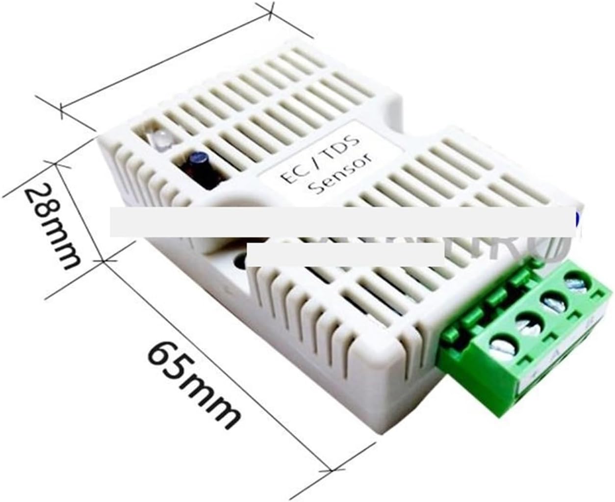 EC Transmitter EC Sensor TDS Conductivity Sensor Module 4-20mA 0-5V 0-10V RS485 Analog Voltage Output Water Quality Detection(0-5V 4400S cm)
